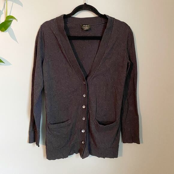 Eddie Bauer Cashmere Blend Cardigan Sweater - Picture 1 of 4